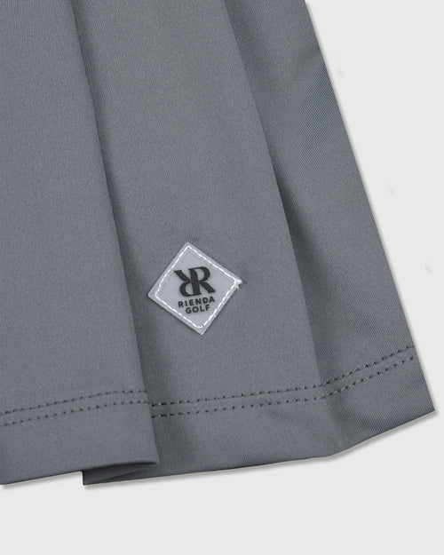 PLEATS FLARE CUT SKIRT