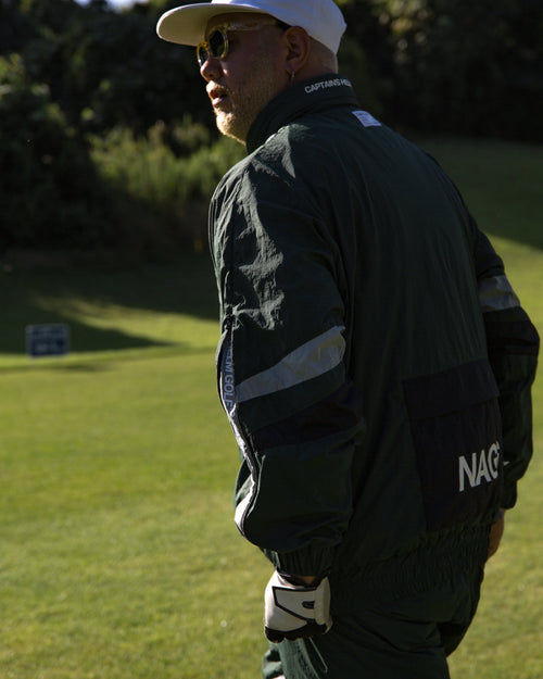 #NAGG HOOD IN NYLON JACKET GREEN