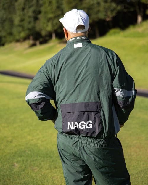 #NAGG HOOD IN NYLON JACKET GREEN