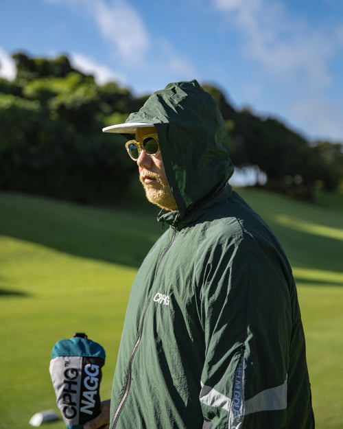 #NAGG HOOD IN NYLON JACKET GREEN