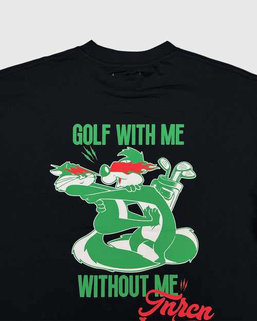 GOLF WITH ME S/S MOCK NECK TEE