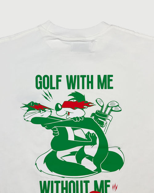 WM GOLF WITH ME S/S MOCK NECK TEE