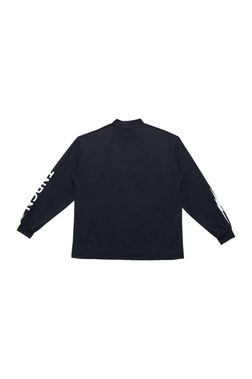 TNRCN MOCK NECK LONG SLEEVE BLACK