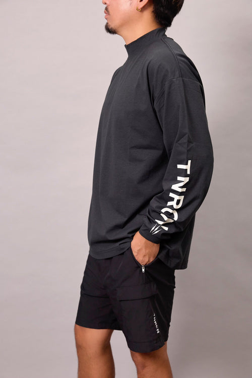 TNRCN MOCK NECK LONG SLEEVE BLACK