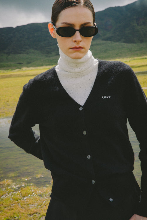 V-neck cardigan