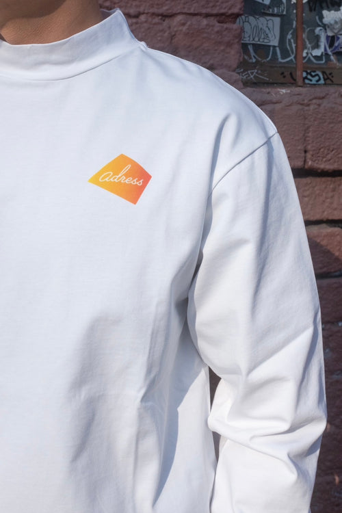 3D LOGO LONG SLEEVE MOCK NECK SHIRTS