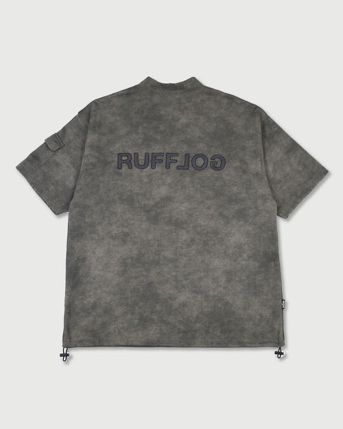 VINTAGE FADE BACK LOGO MOCK NECK SHIRTS