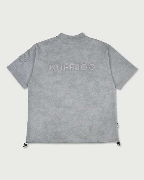 VINTAGE FADE BACK LOGO MOCK NECK SHIRTS