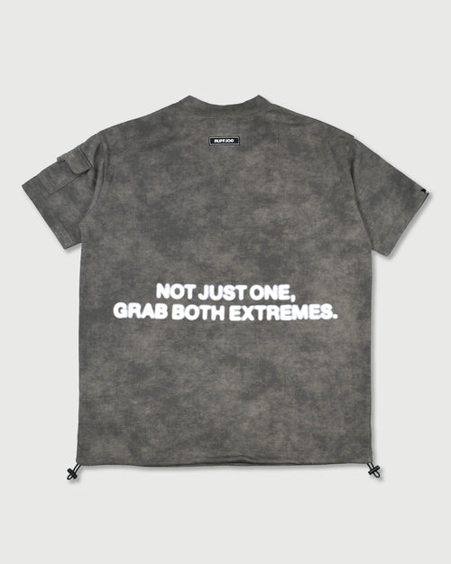 VINTAGE FADE BLUR LOGO MOCK NECK SHIRTS