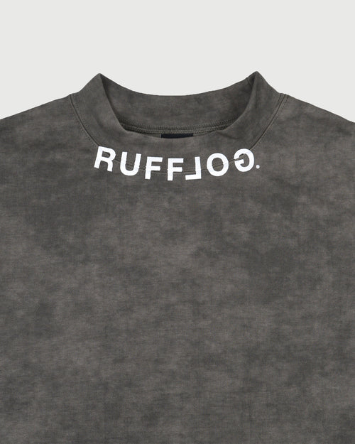 VINTAGE FADE BLUR LOGO MOCK NECK SHIRTS