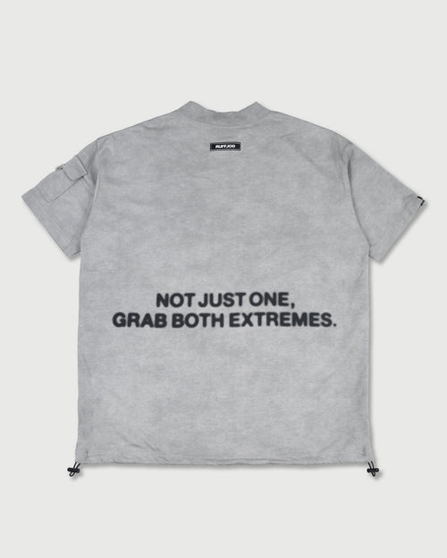 VINTAGE FADE BLUR LOGO MOCK NECK SHIRTS