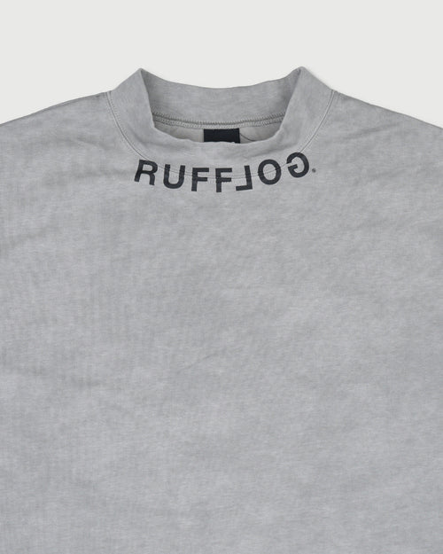 VINTAGE FADE BLUR LOGO MOCK NECK SHIRTS