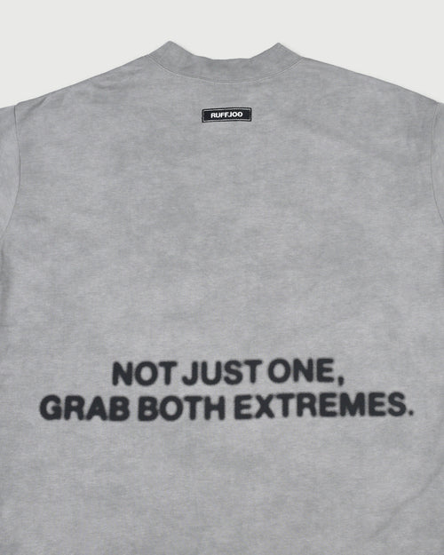 VINTAGE FADE BLUR LOGO MOCK NECK SHIRTS