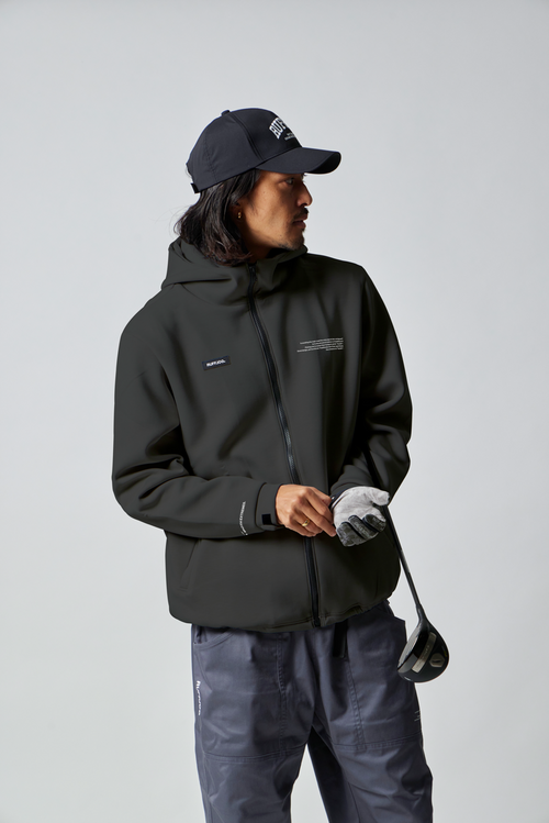 ZIP HOODIE JACKET BLACK
