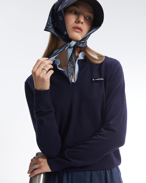SHIRT LAYERED KNIT TOP