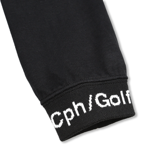 #JACQUARD MOCK NECK LS TEE