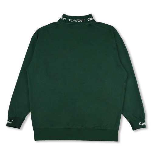 #JACQUARD MOCK NECK LS TEE