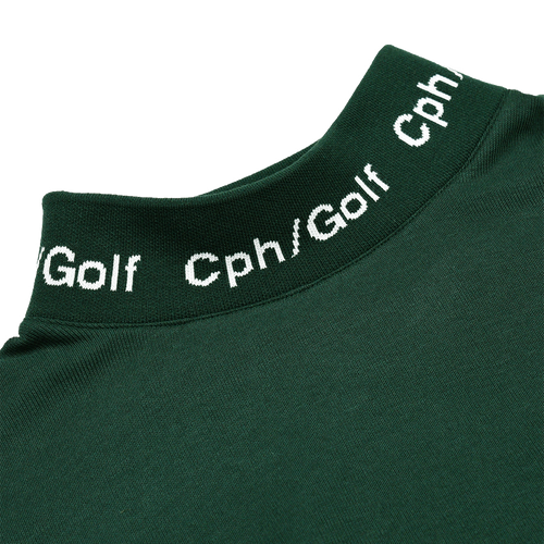 #JACQUARD MOCK NECK LS TEE