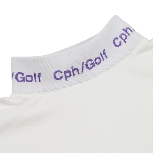#JACQUARD MOCK NECK LS TEE
