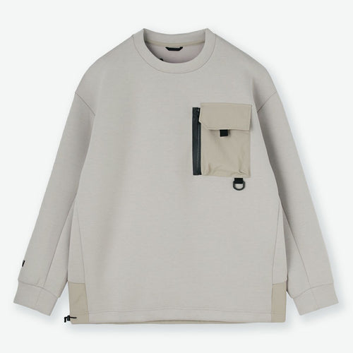 SWEAT PULLOVER CREW BEIGE