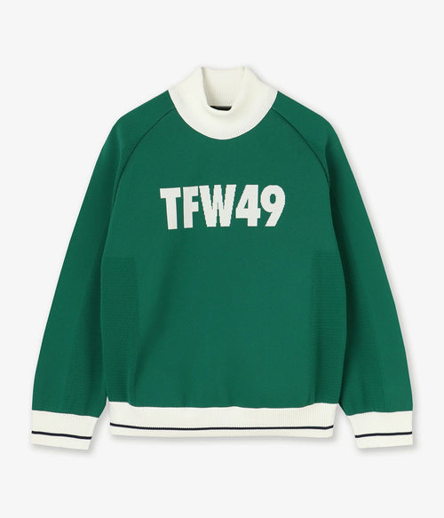 MOCK NECK KNIT GRExW