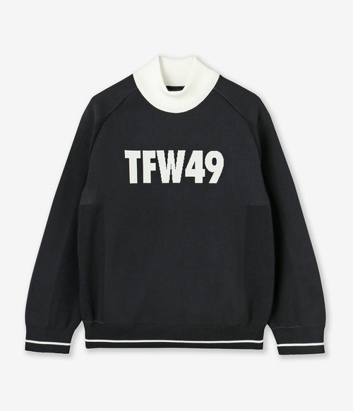 MOCK NECK KNIT BKxBK