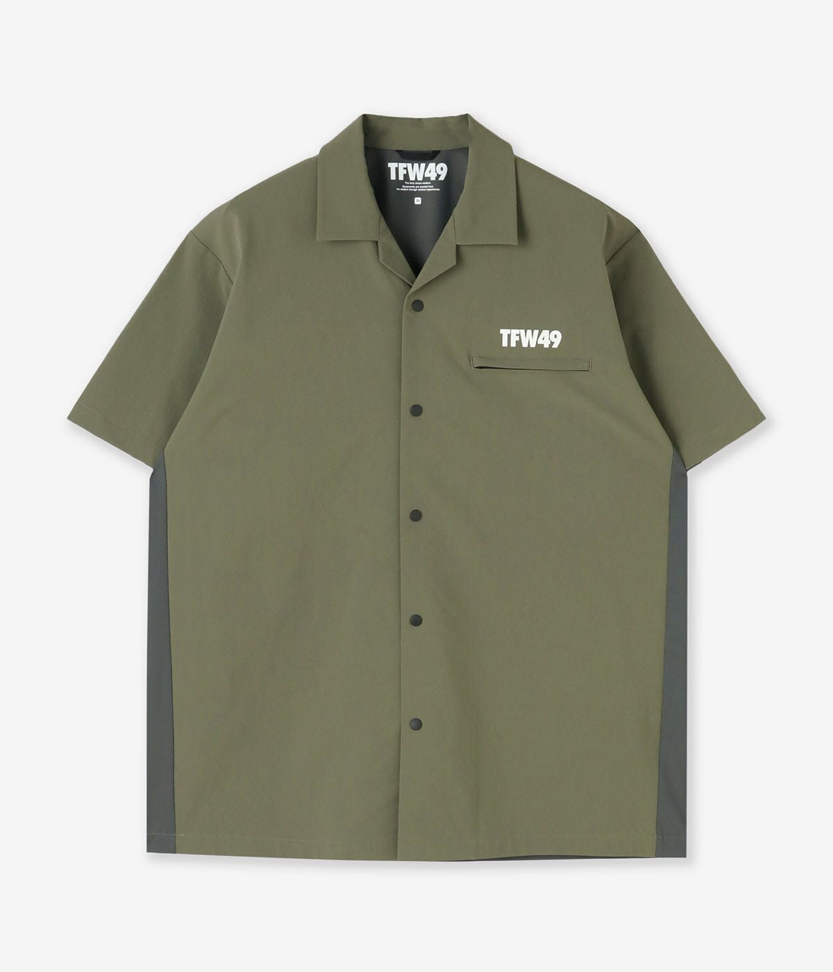 メンズウェア TFW49 COMBINATION OPEN COLLAR SHIRT TFW49 COMBINATION OPEN COLLAR SHIRT