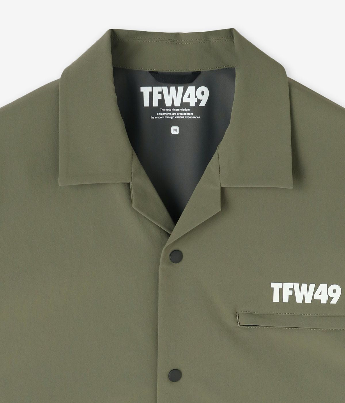 美品 TFW49 CONBINATION OPEN COLLAR SHIRTS TFW49 COMBINATION OPEN COLLAR SHIRT