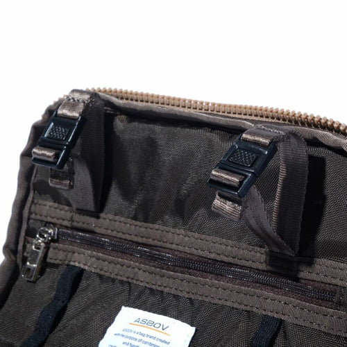EXCLUSIVE BALLISTIC NYLON - ROUND POUCH GOLF SERIES KHAKI