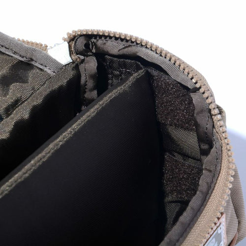 EXCLUSIVE BALLISTIC NYLON - ROUND POUCH GOLF SERIES KHAKI