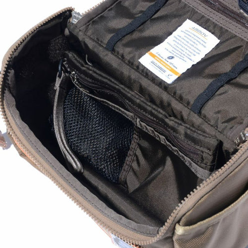 EXCLUSIVE BALLISTIC NYLON - ROUND POUCH GOLF SERIES KHAKI
