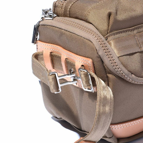 EXCLUSIVE BALLISTIC NYLON - ROUND POUCH GOLF SERIES KHAKI
