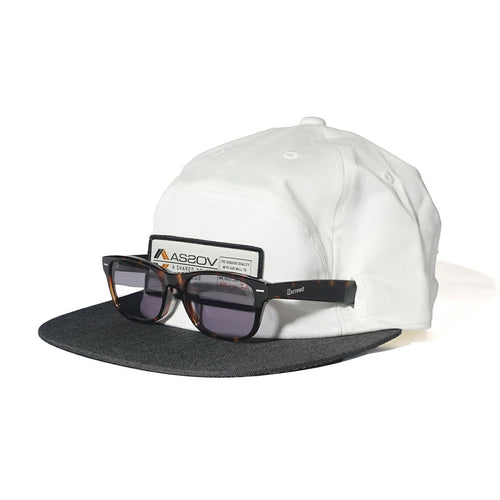 6 PANEL WAPPEN CAP WHITE
