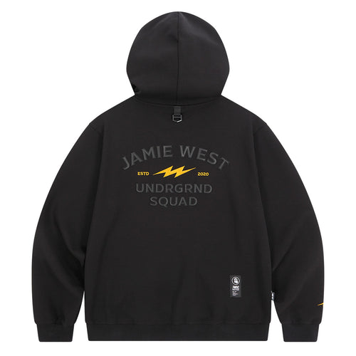 Club Hoodie Applique Zip-up