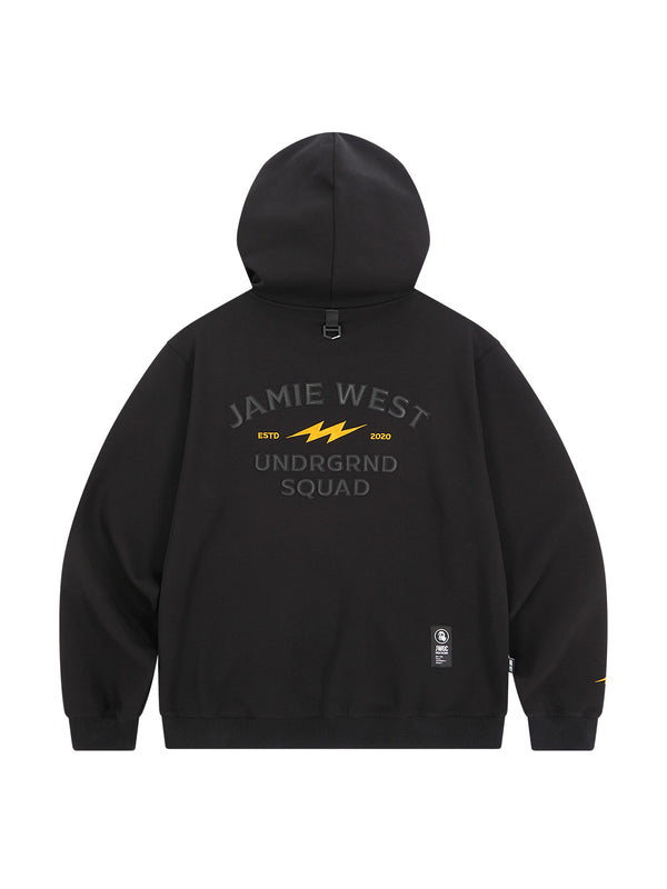 Club Hoodie Applique Zip-up