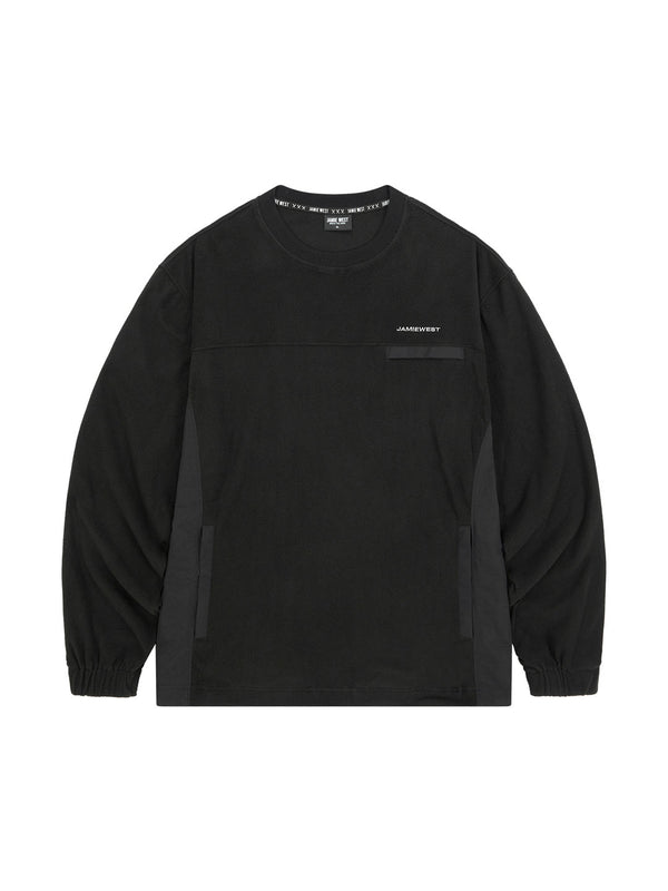 Light Fleece Nylon Pocket Pullover