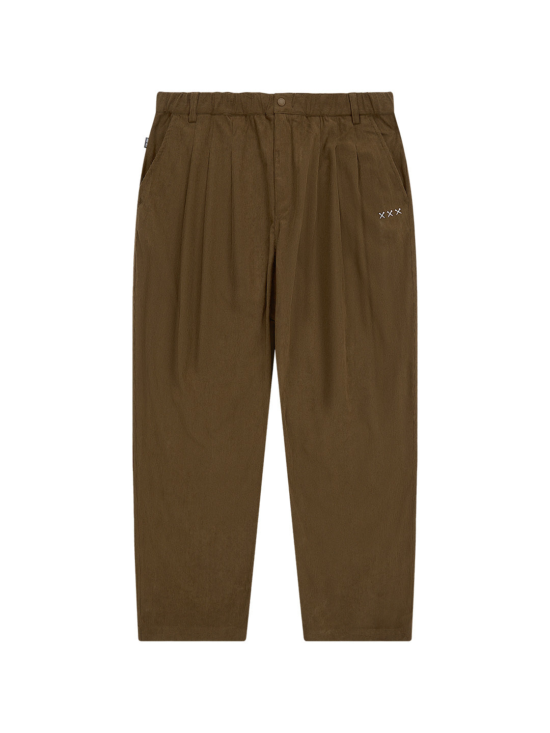 Corduroy Three Tuck Wide Pants – RUFFLOG
