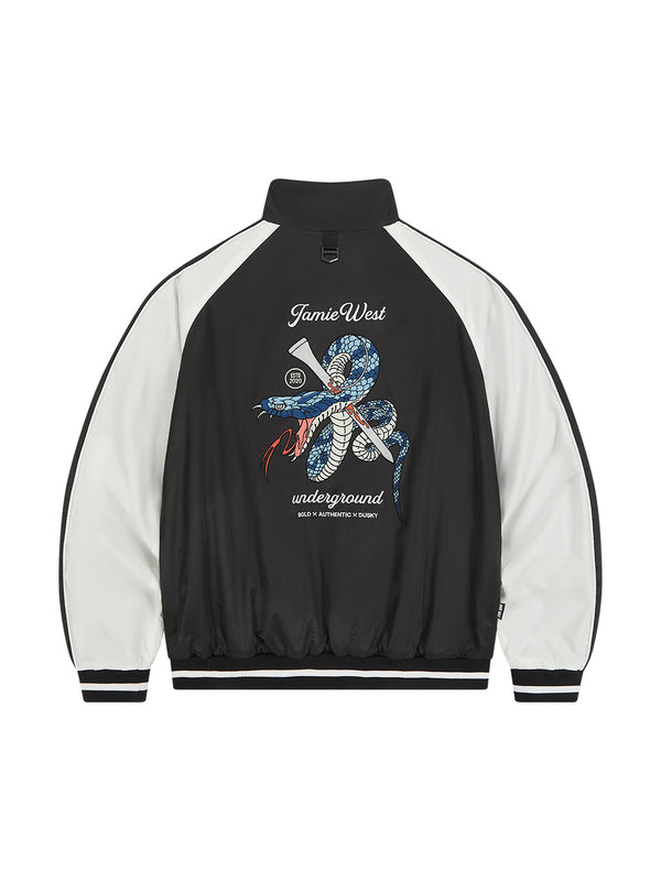 Reversible Highneck Souvenir Jacket