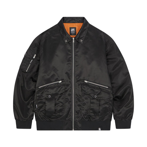 Nylon Collar Point Aviator Jacket