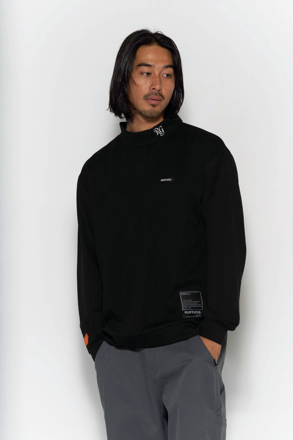 THERMAL STRETCH L/S MOCK NECK TEE