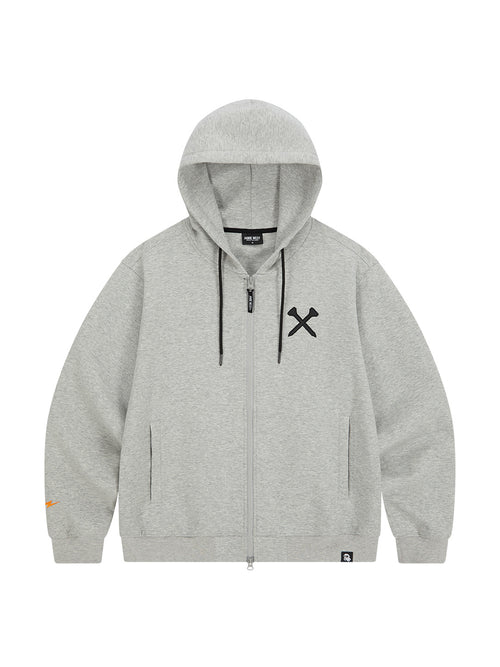 Club Hoodie Applique Zip-up