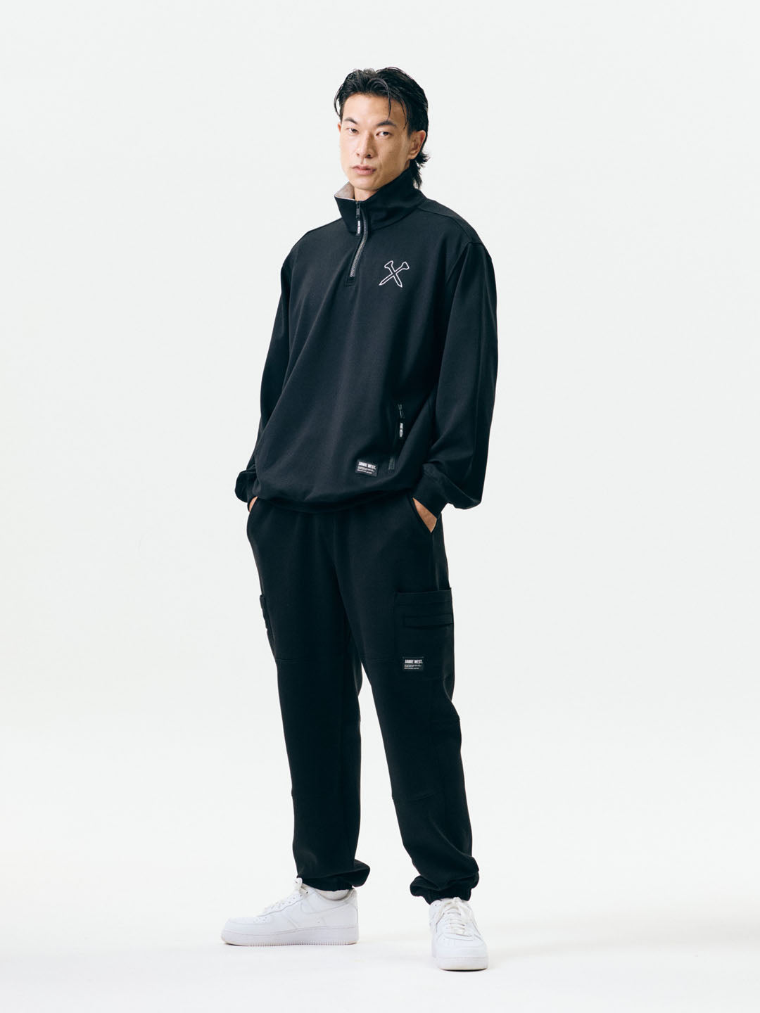 Highneck Half Zip-up Pocket Sweatshirts – RUFFLOG