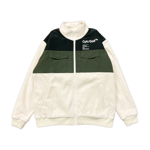 #TEC FLEECE ZIP UP BLOUSON CREAM