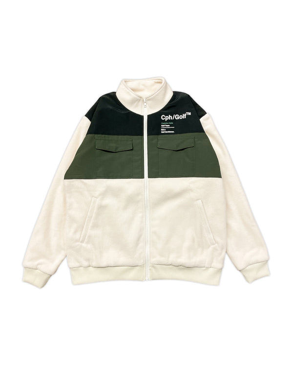 #TEC FLEECE ZIP UP BLOUSON CREAM