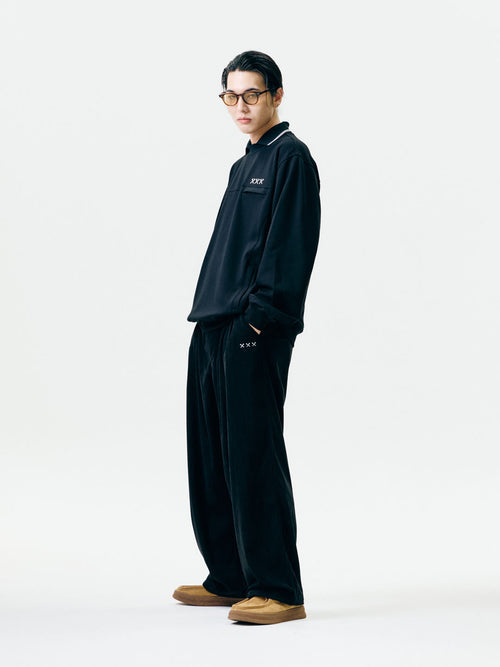 Corduroy Three Tuck Wide Pants