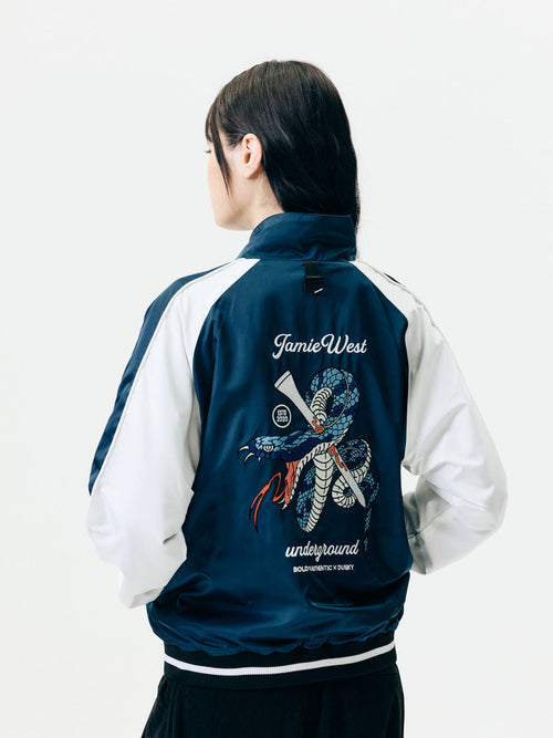 Reversible Highneck Souvenir Jacket