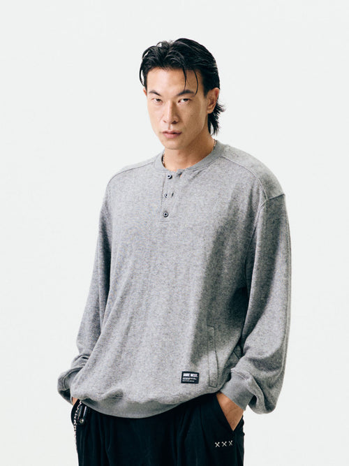 Henryneck Pocket Sweatshirts