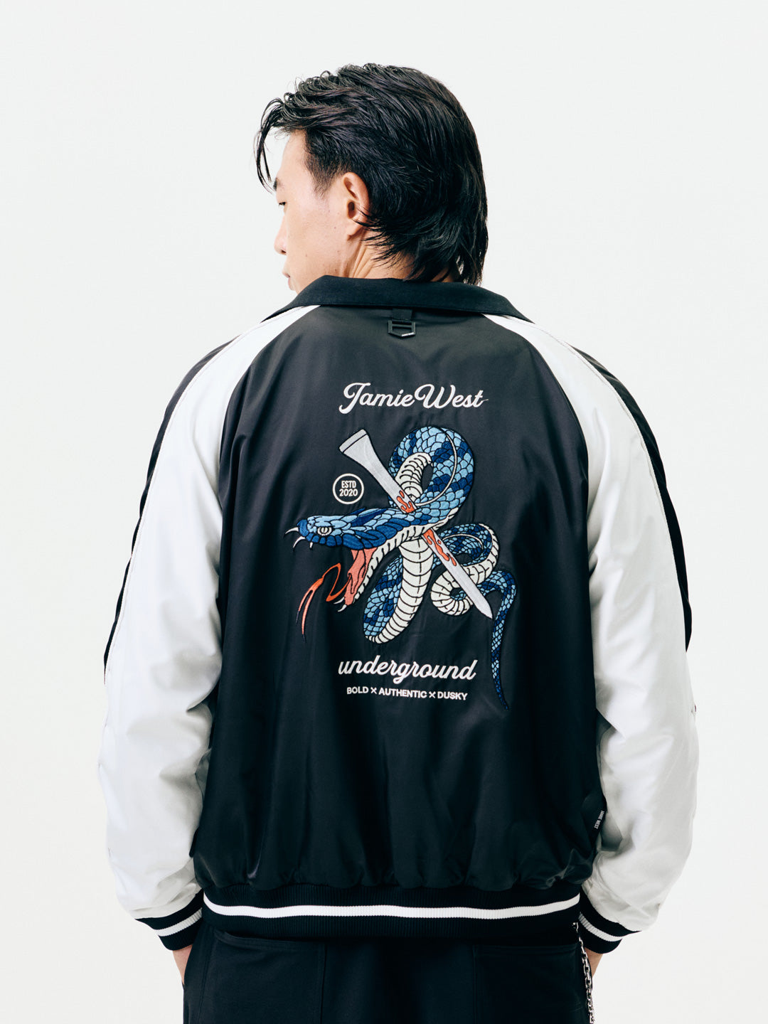 Reversible Highneck Souvenir Jacket – RUFFLOG