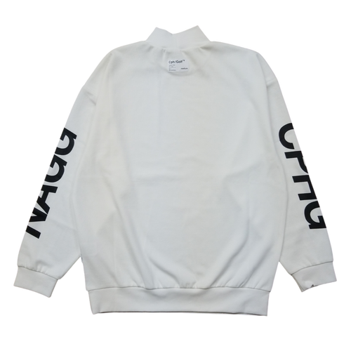 #NAGG WARM L/S MOCK NECK TEE WHITE