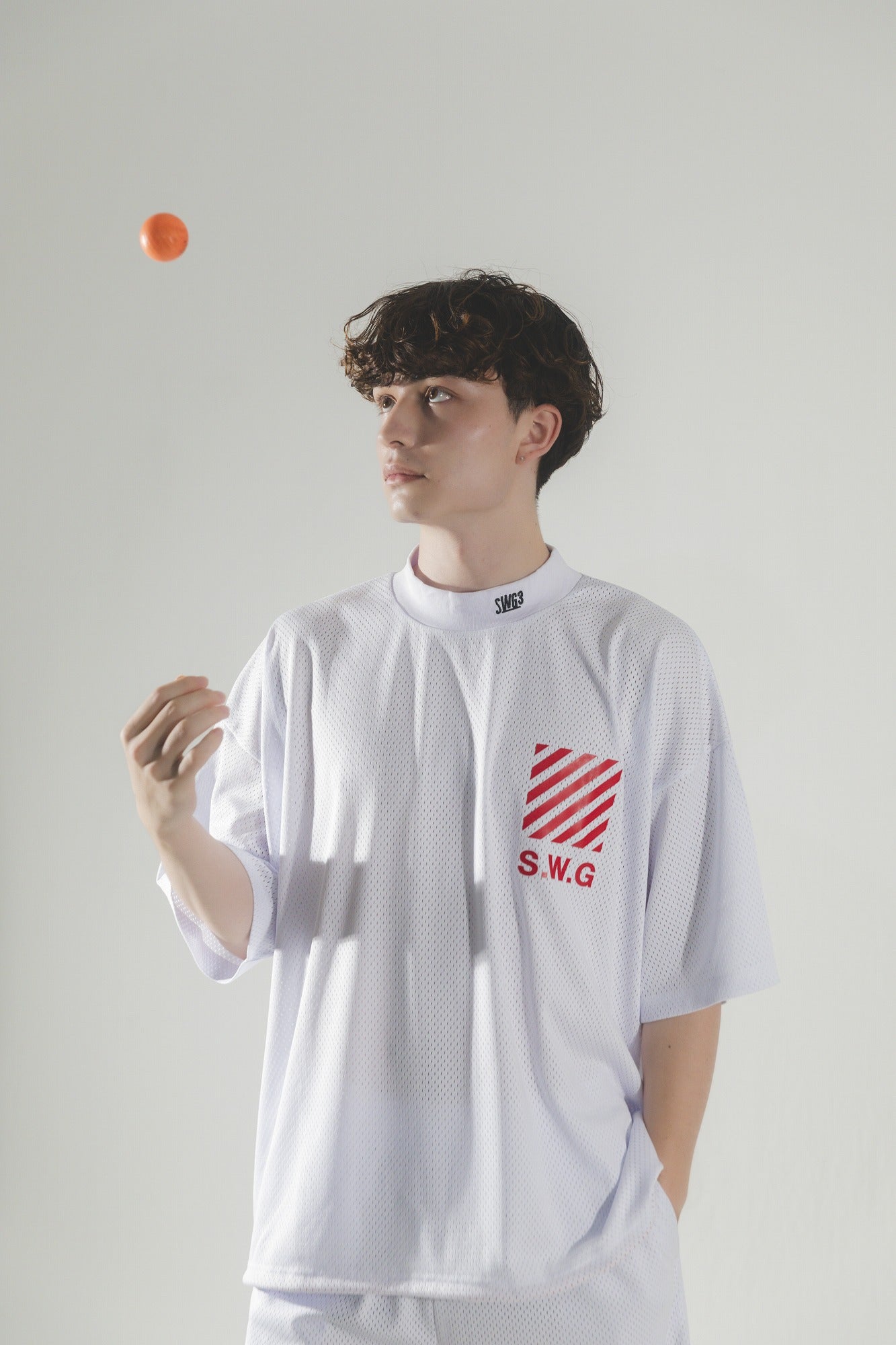 メンズウェア RUFFLOG MESH SPONSORED MOCK TEE THANKS MESH MOCK TEE｜若年層向けゴルフアパレル セレクトショップ